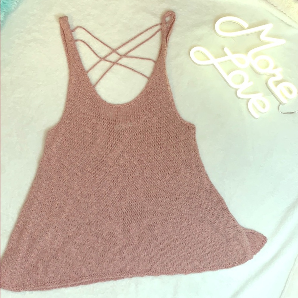 American Eagle sweater tank top sz xl